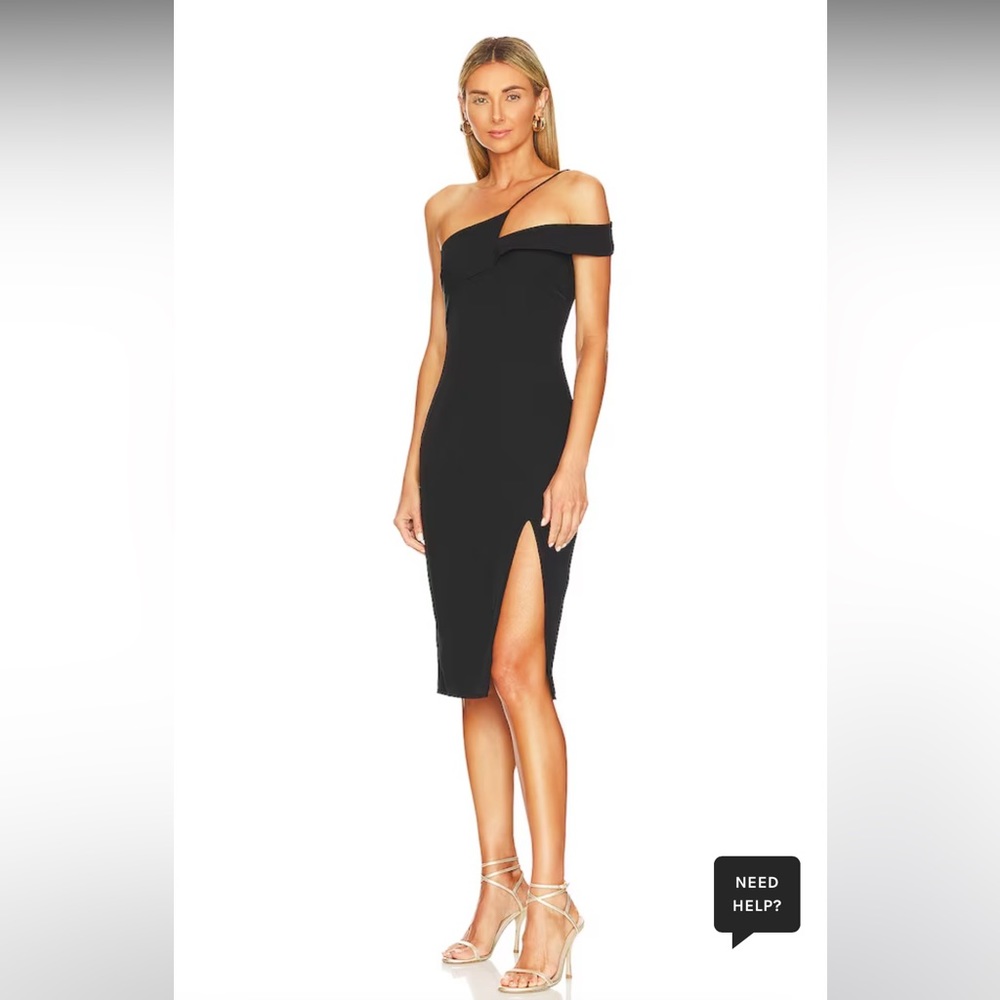 Jillian Asymmetric Midi Dress
superdown

Color: Black
Size: XS